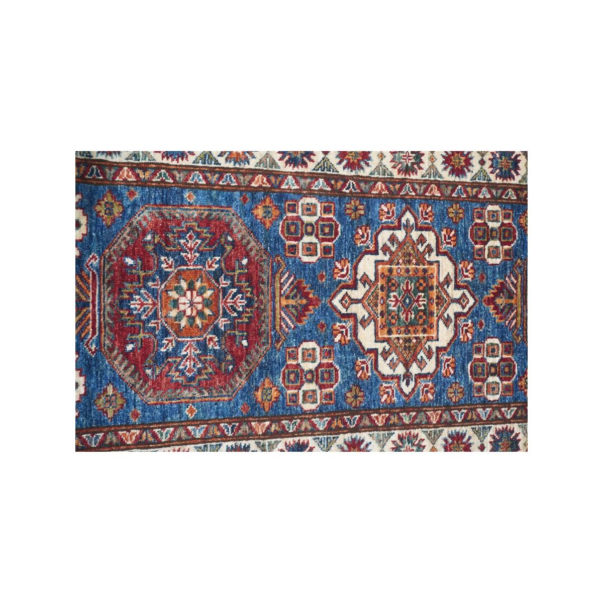 Gooch Oriental Supreme Kazak Runner Rug, L213 x W77 cm, Blue – image 3
