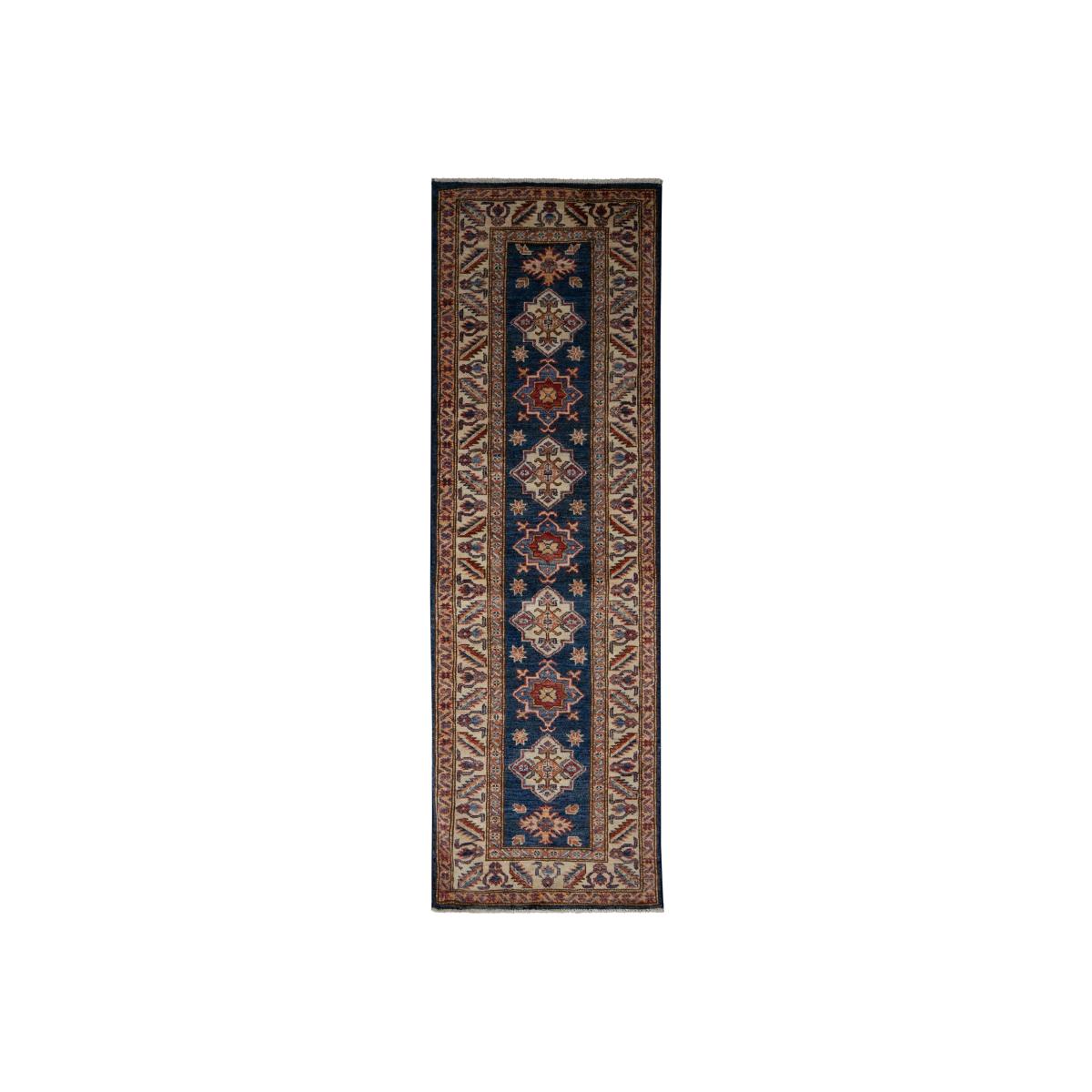Gooch Oriental Supreme Kazak Runner Rug, Blue, L193 x W62 cm