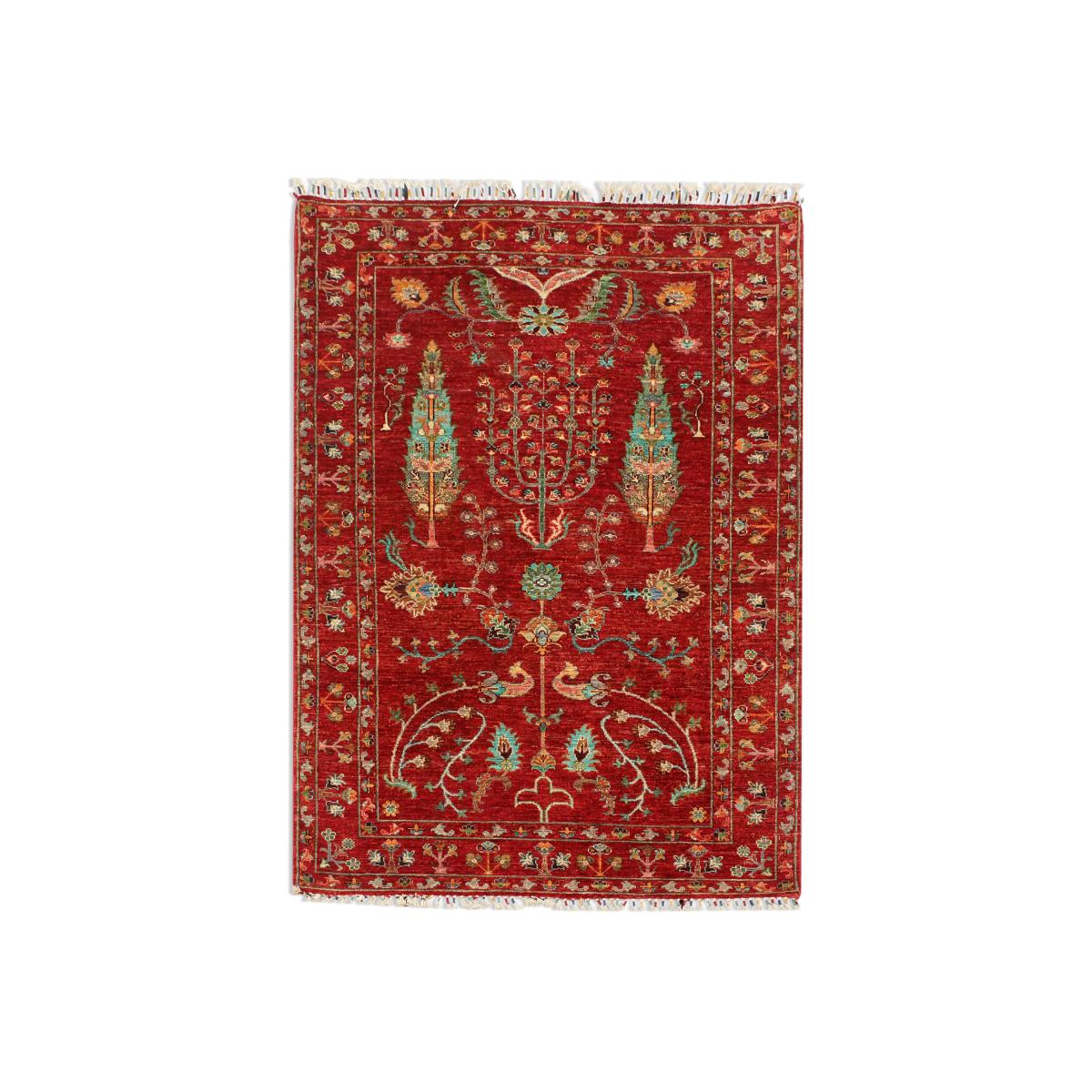 Gooch Oriental Pictorial Rug, L197 x W126 cm, Mid Red – image 1