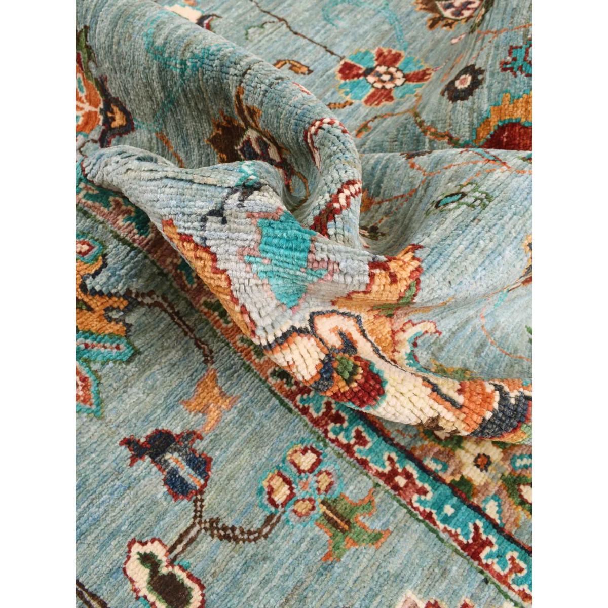 Gooch Oriental Sultani Rug, L242 x W165 cm, Mid Blue – image 4