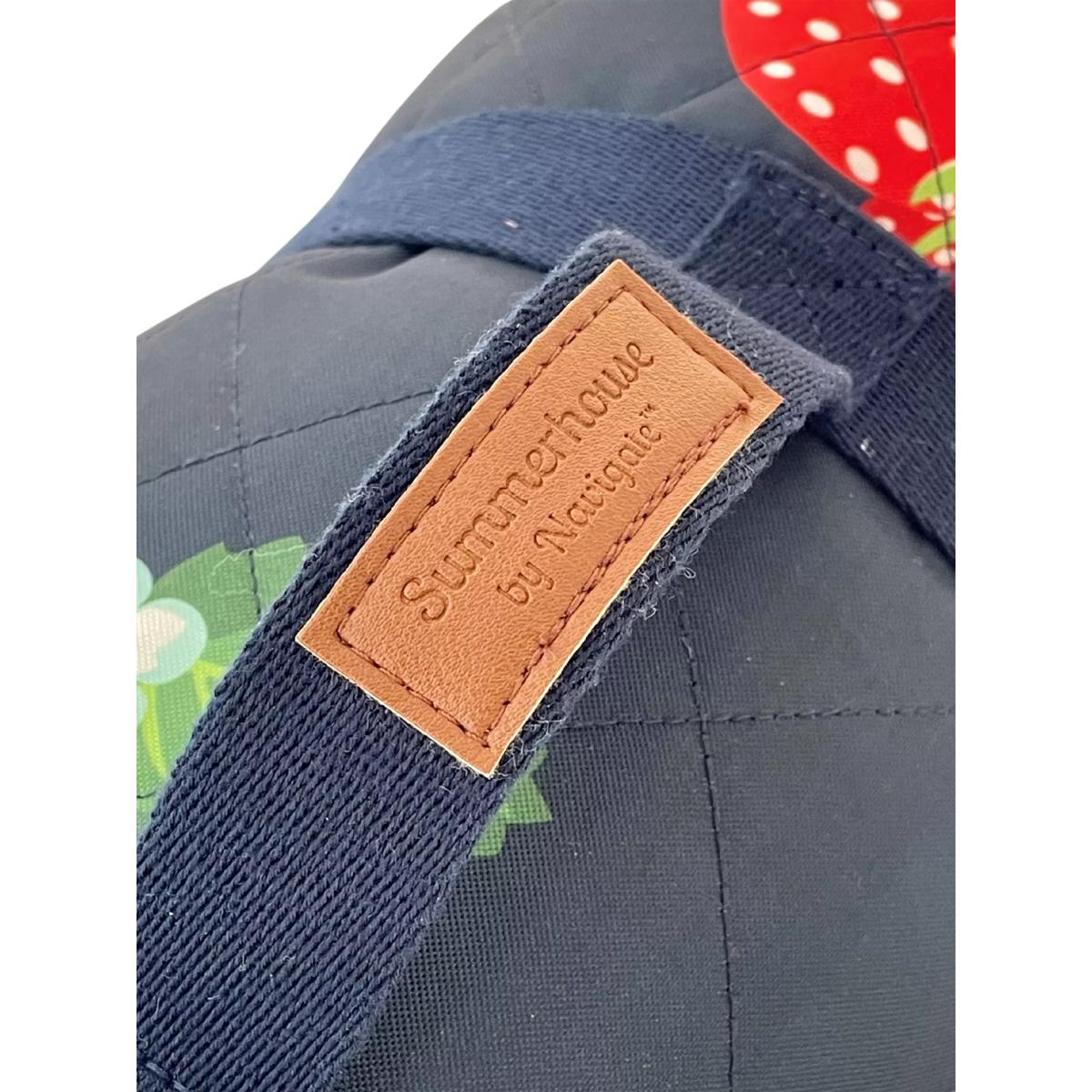Navigate Strawberries & Cream Extra Large Picnic Rug, Navy/Red – image 3