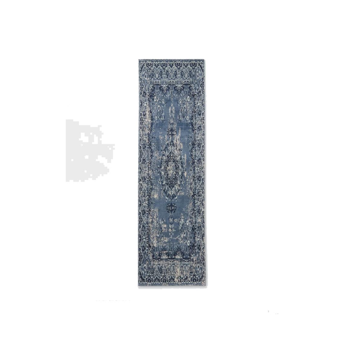 John Lewis ANYDAY Jaipur Runner Rug, Navy, L240 x W70 cm