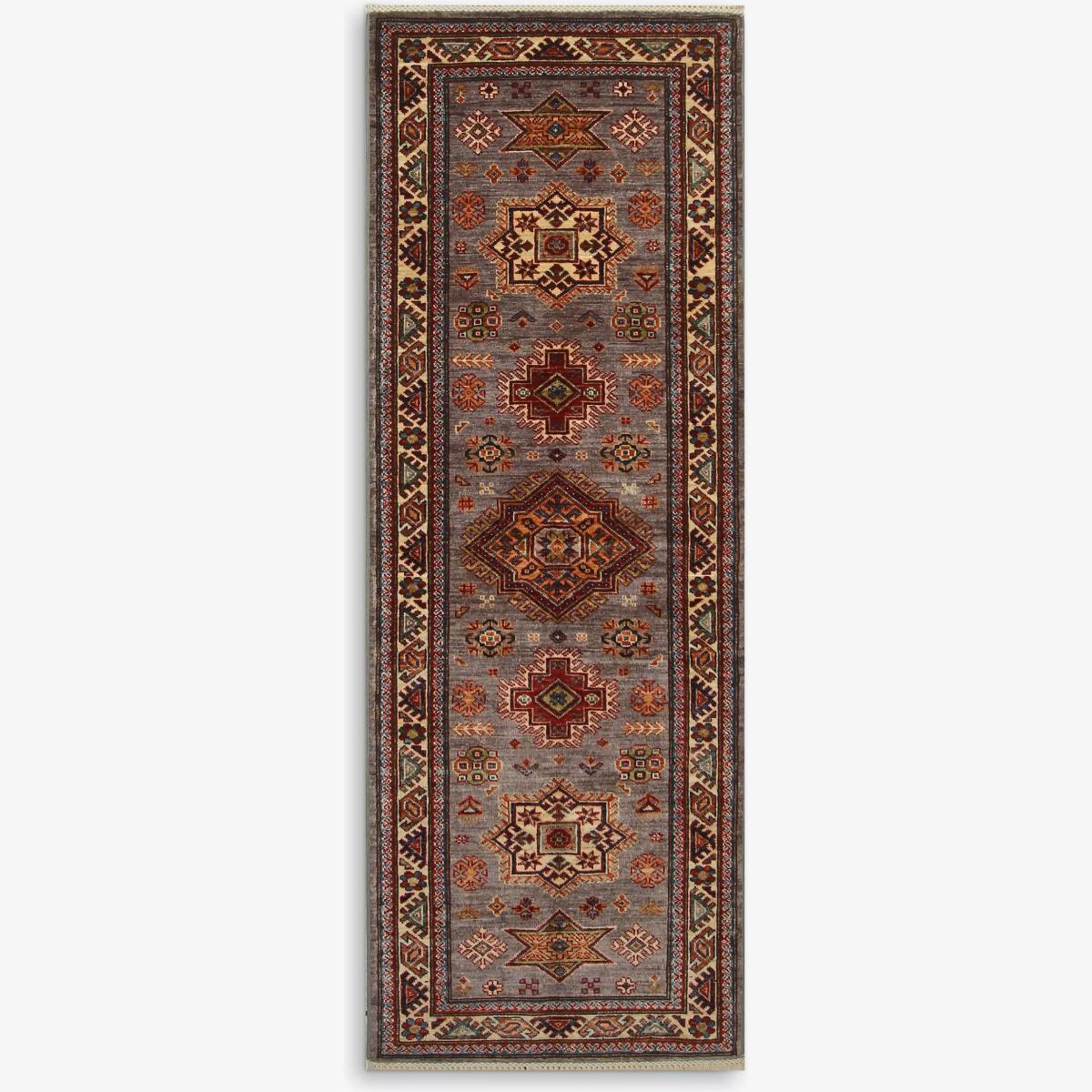 Gooch Oriental Supreme Kazak Runner Rug, L204 x W75 cm, Blue