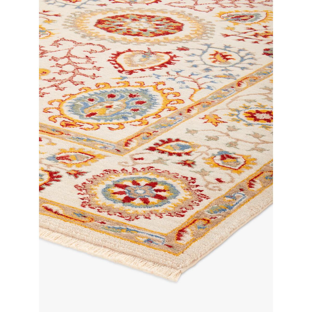 Gooch Luxury Hand Knotted Afghan Sultani Rug, Neutral, L180 x W120 cm – image 2