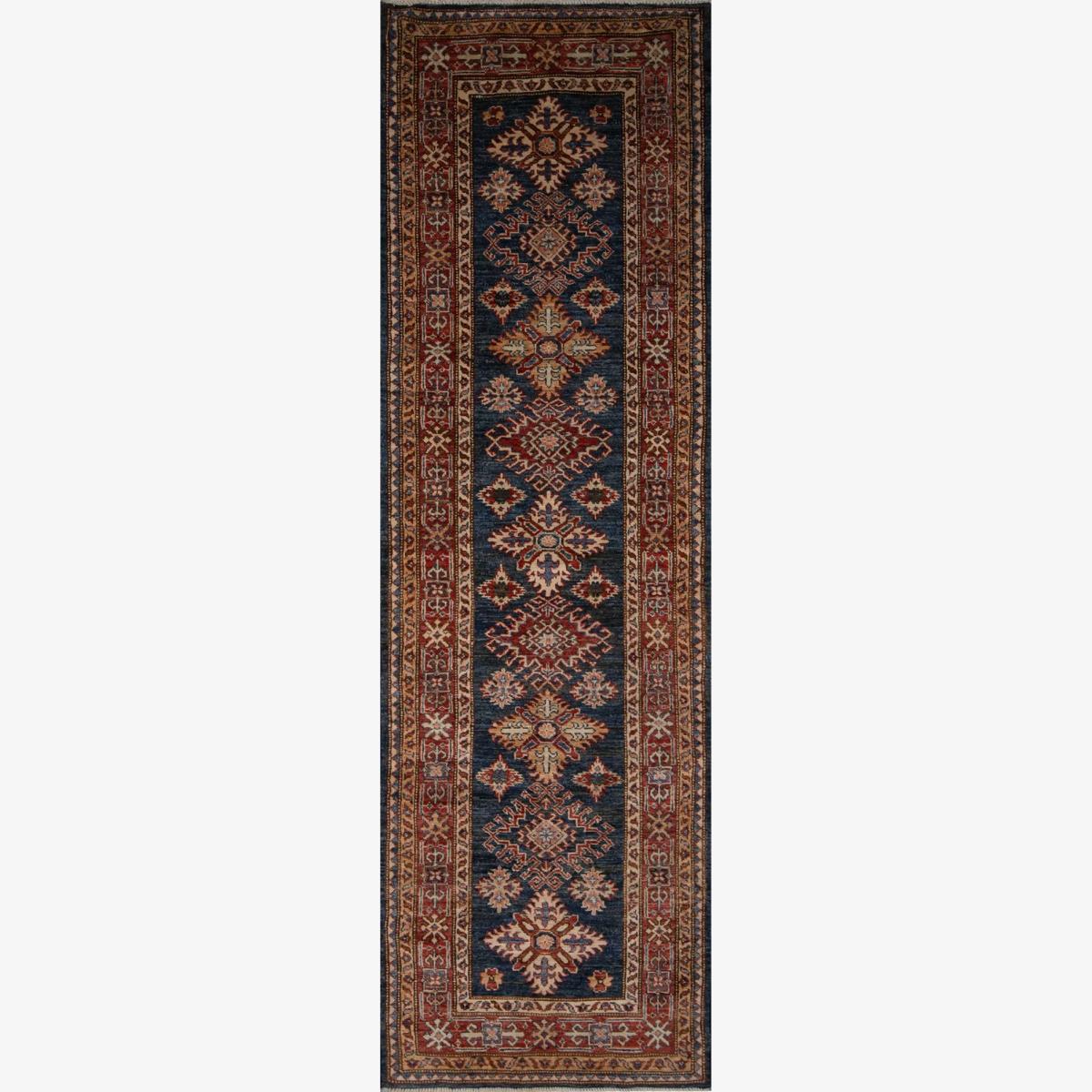 Gooch Oriental Supreme Kazak Runner Rug, Blue, L240 x W73 cm