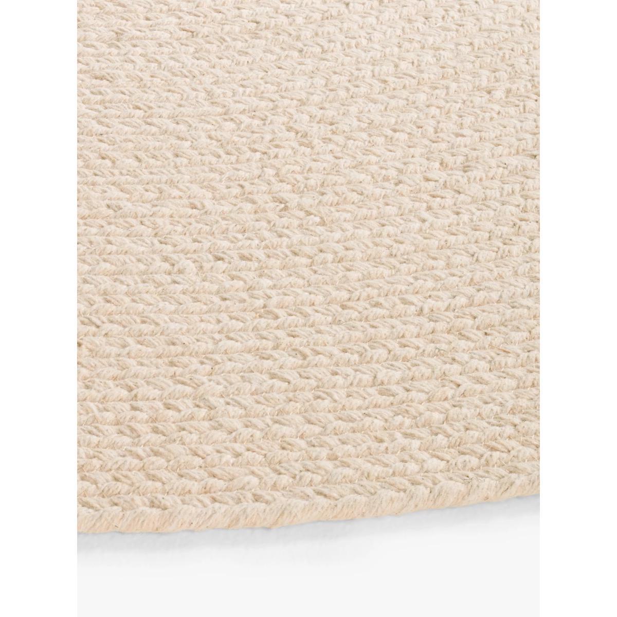 little home at John Lewis Natural Cotton Round Rug, Dia. 90cm – image 3