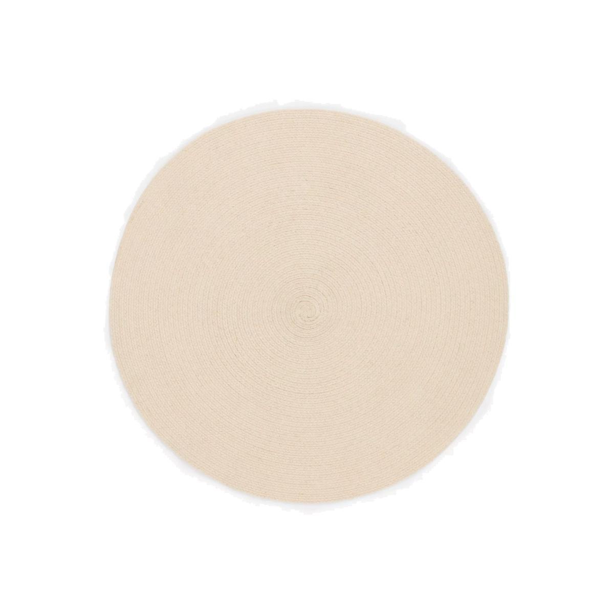 little home at John Lewis Natural Cotton Round Rug, Dia. 90cm – image 1