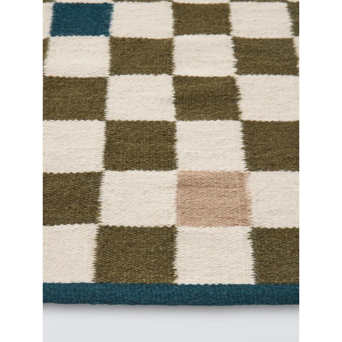 John Lewis ANYDAY Checkerboard Wool Rich Rug, Multi – image 4