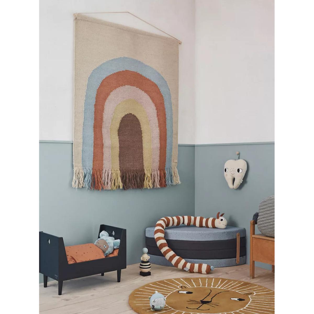OYOY MINI Lion Rug, Brown, Dia.95cm – image 2