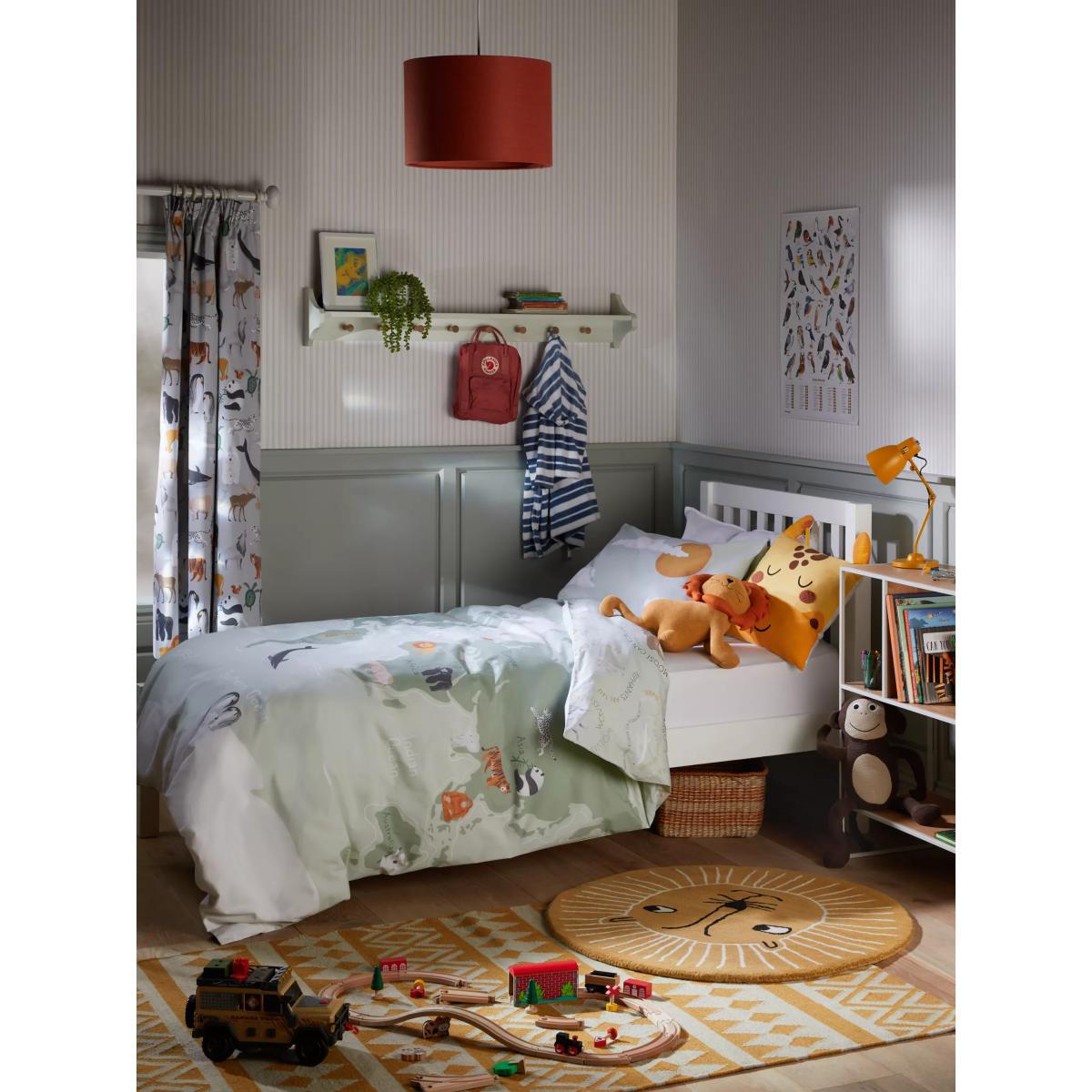OYOY MINI Lion Rug, Brown, Dia.95cm – image 5