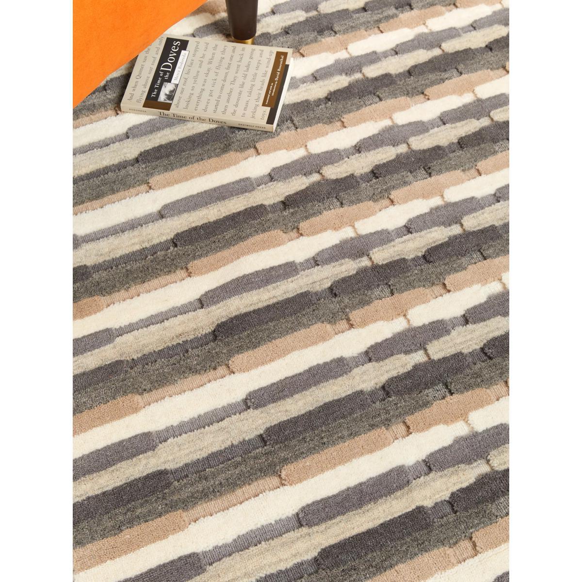 John Lewis & Partner High Low Stripe Rug – image 3