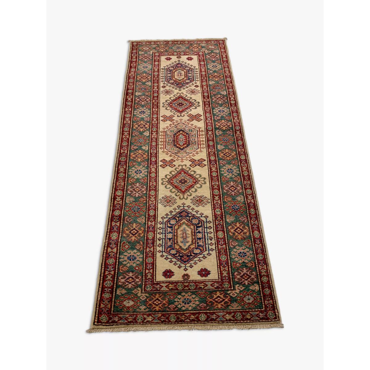 Gooch Oriental Supreme Kazak Runner, Neutral, L202 x W75 cm – image 2