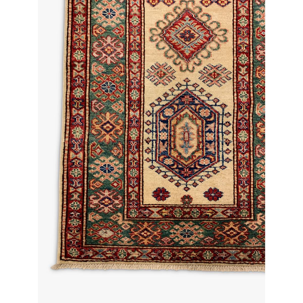 Gooch Oriental Supreme Kazak Runner, Neutral, L202 x W75 cm – image 3