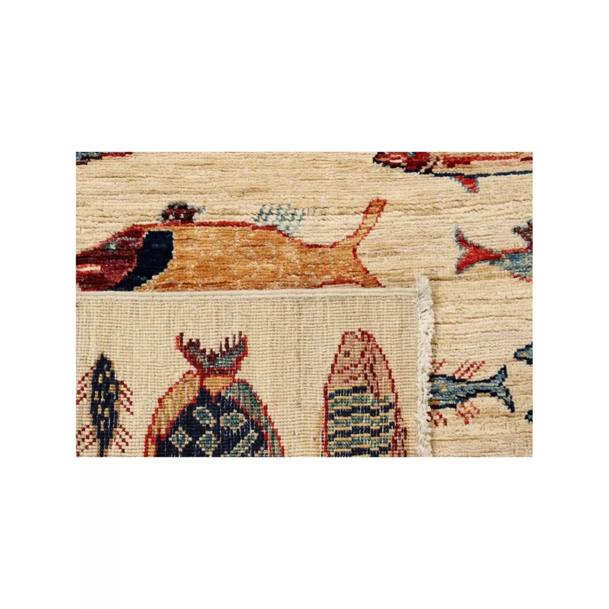 Gooch Oriental Fish Runner Rug, Ivory, L252 x W82 cm – image 3