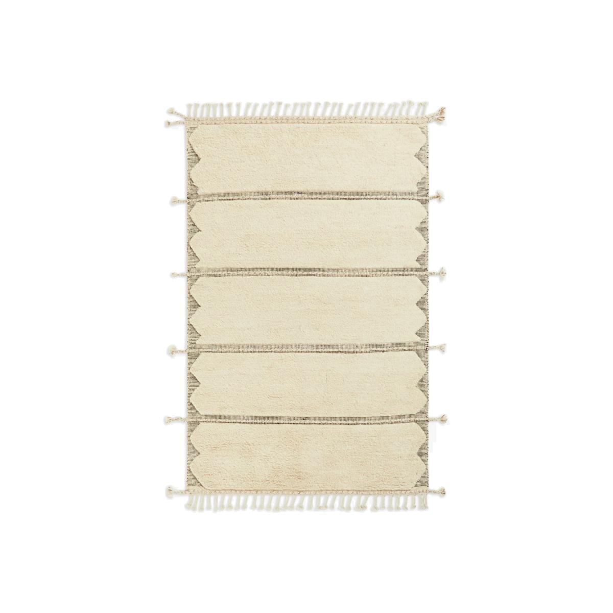 Gooch Luxury Hand Knotted Fas Berber Rug, Neutral, L180 x W120 cm – image 1