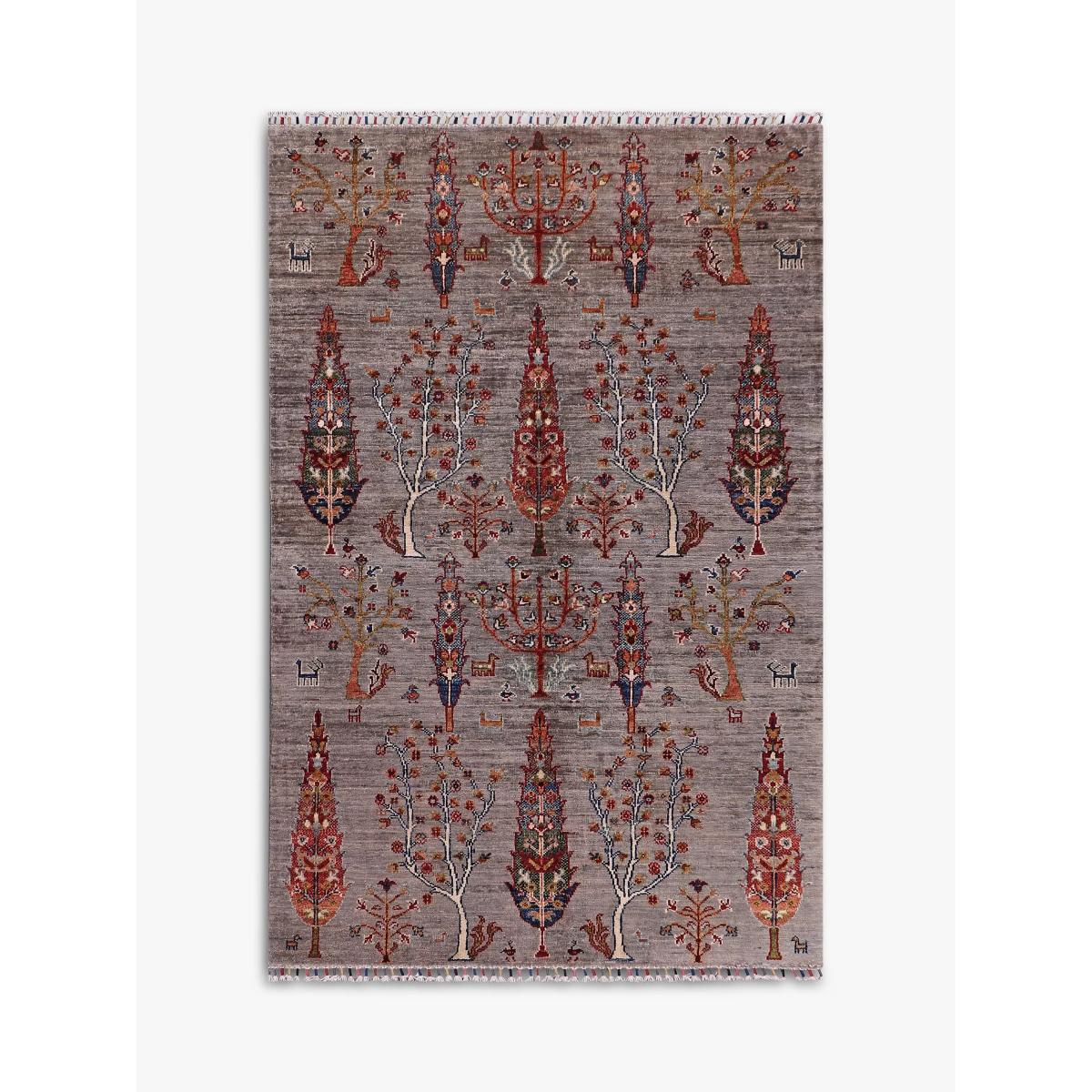 Gooch Oriental Pictorial Rug, L179 x W118 cm, Grey – image 2