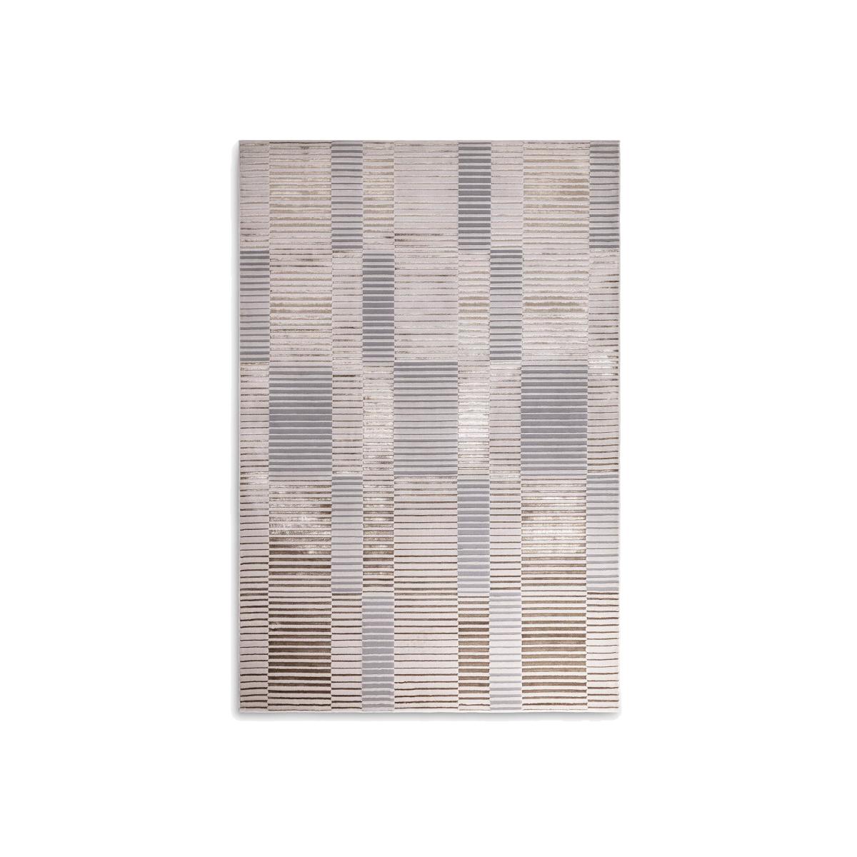 Asiatic London Aurora Stripe Rug, Taupe – image 1