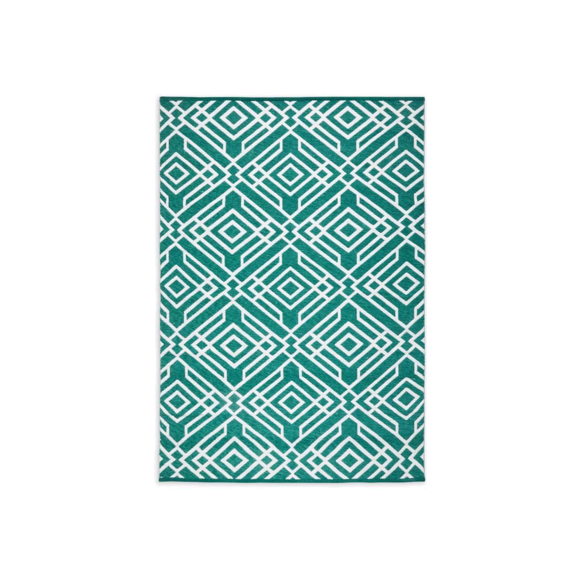 ANYDAY John Lewis & Partners Aztec Indoor & Outdoor Rug, Green, L240 x W170 cm – image 1