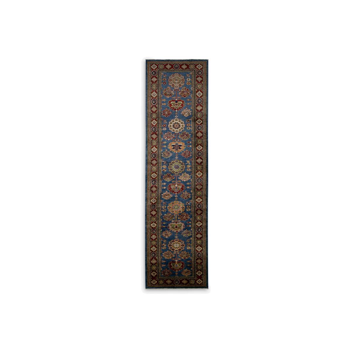 Gooch Oriental Supreme Kazak Runner, Blue, L282 x W77 cm – image 1