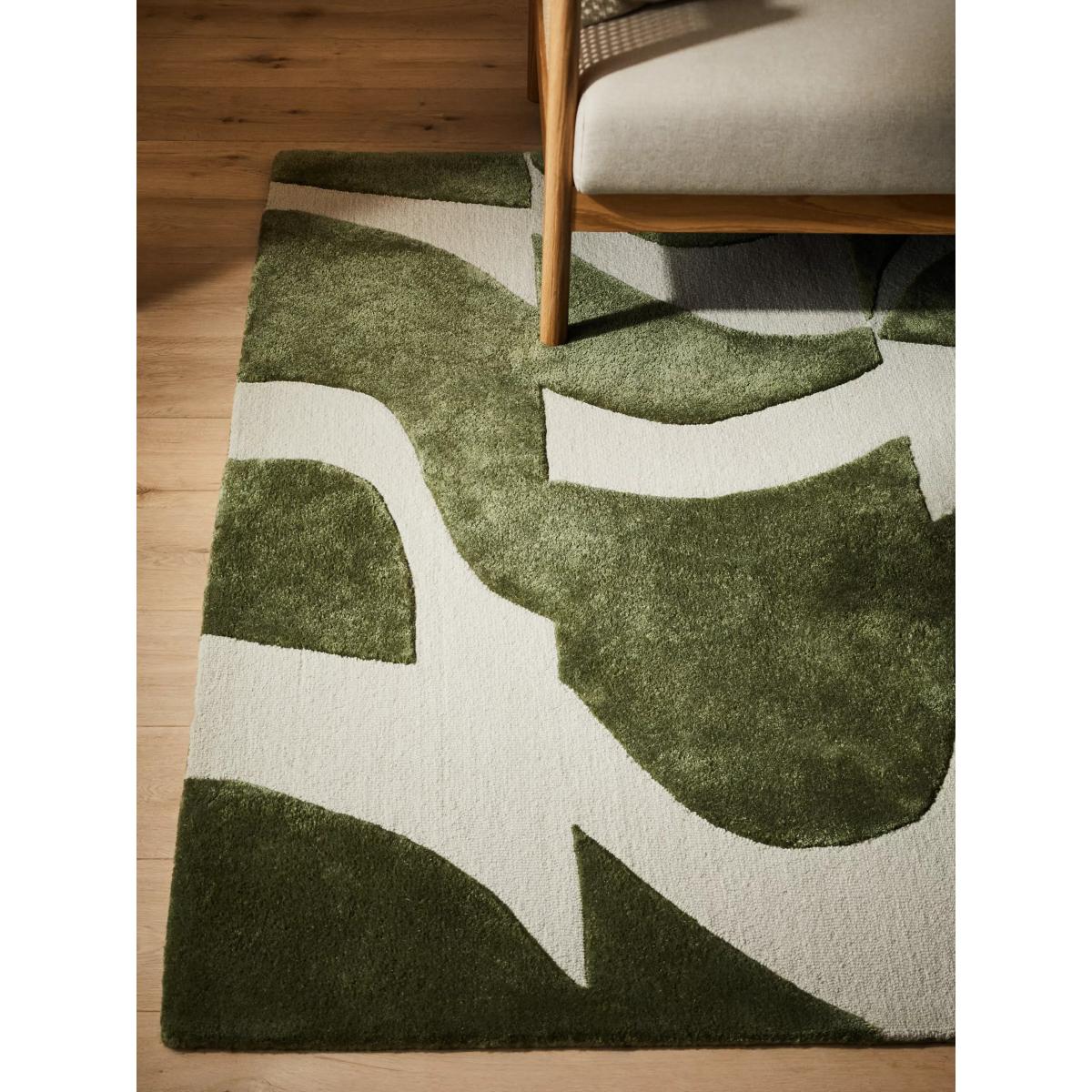 John Lewis Mellea Broken Wave Rug, Green, L240 x W170 cm – image 2