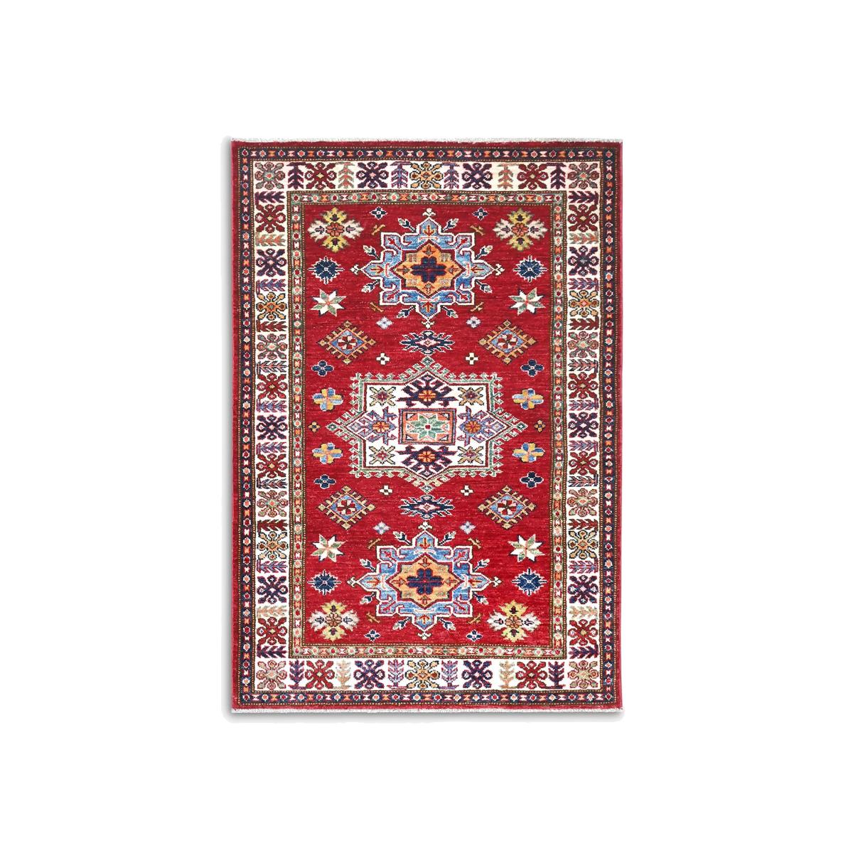 Gooch Oriental Supreme Kazak Rug, L138 x W96 cm, Red
