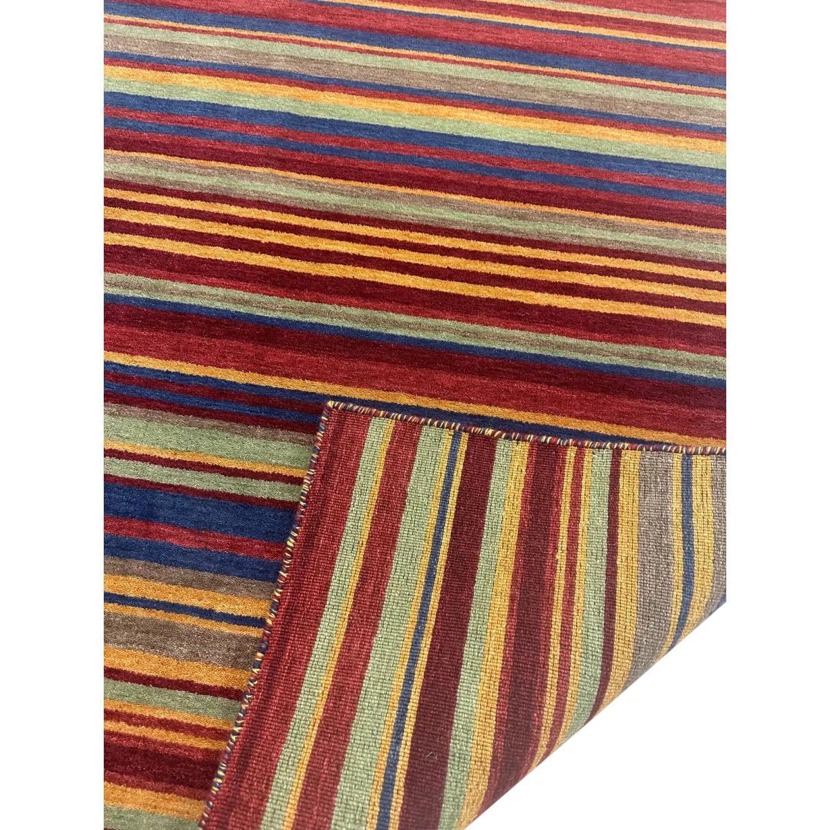 Gooch Luxury Spice Chilli Stripe Wool Rug – image 5