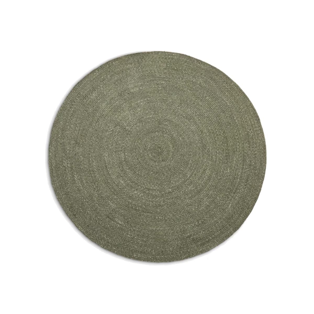 John Lewis Braided PET Indoor & Outdoor Rug, Green, Dia. 200 cm – image 1