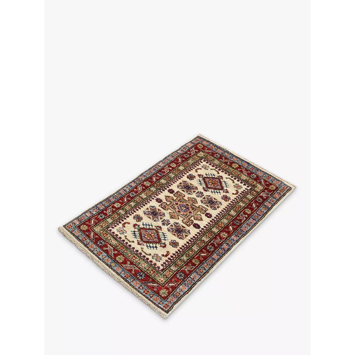 Gooch Oriental Supreme Kazak Rug, L90 x W60 cm, Ivory – image 3