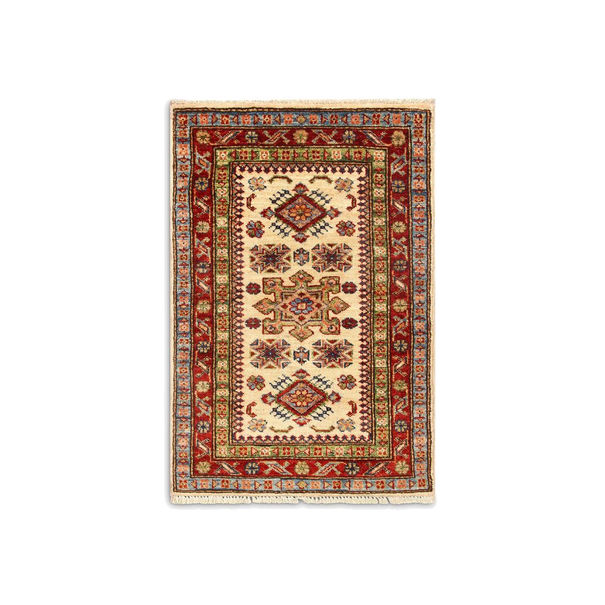 Gooch Oriental Supreme Kazak Rug, L90 x W60 cm, Ivory – image 1