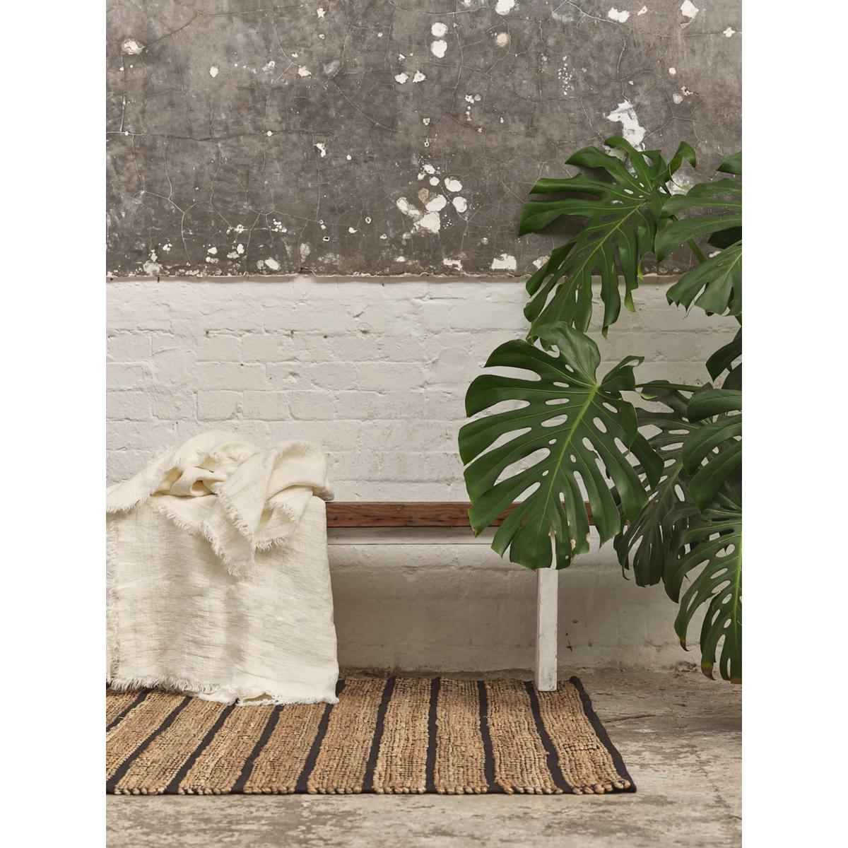 Piglet in Bed Striped Jute Rug – image 2
