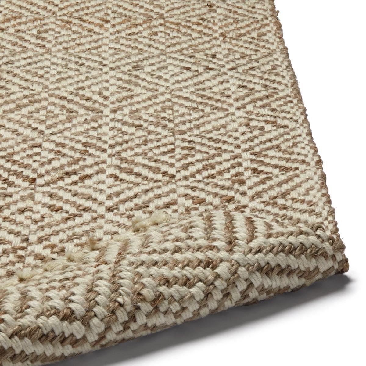 ANYDAY John Lewis & Partners Lattice Rug, Neutral/White – image 2