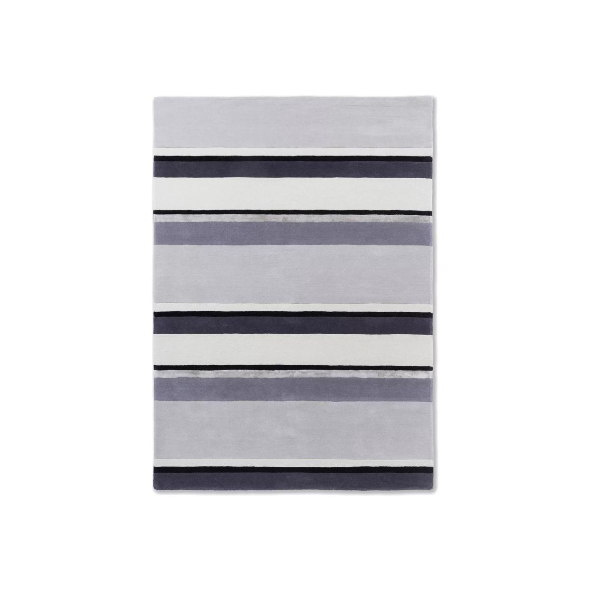Laura Ashley Eaton Stripe Rug, Grey/Multi