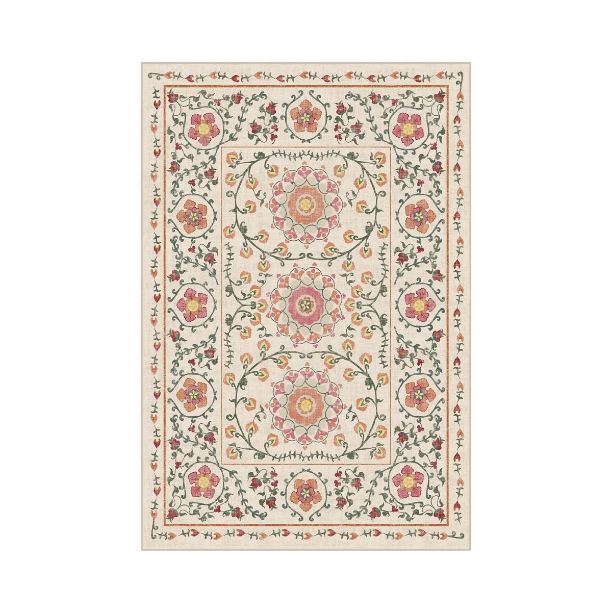 Ruggable Suzani Floral Tufted Rug, Coral – image 2