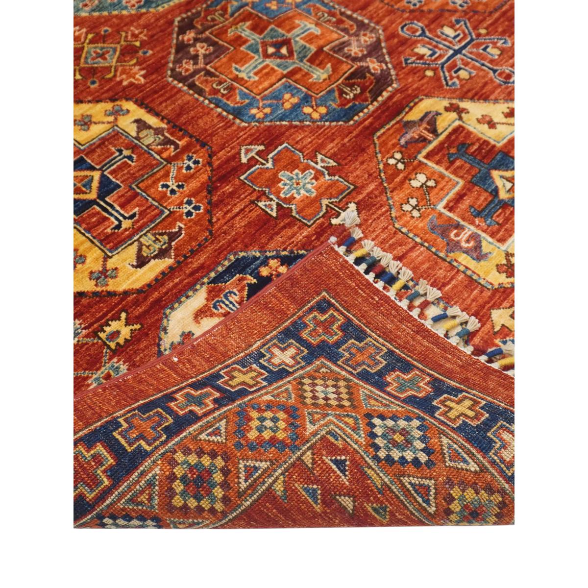 Gooch Oriental Fine Ersari Rug, Red, L198 x W158 cm – image 3