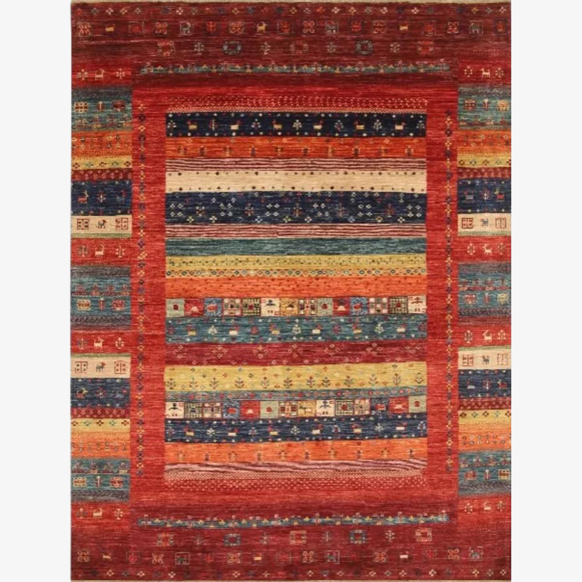 Gooch Oriental Loribaft Rug, Red, L229 x W167 cm – image 1