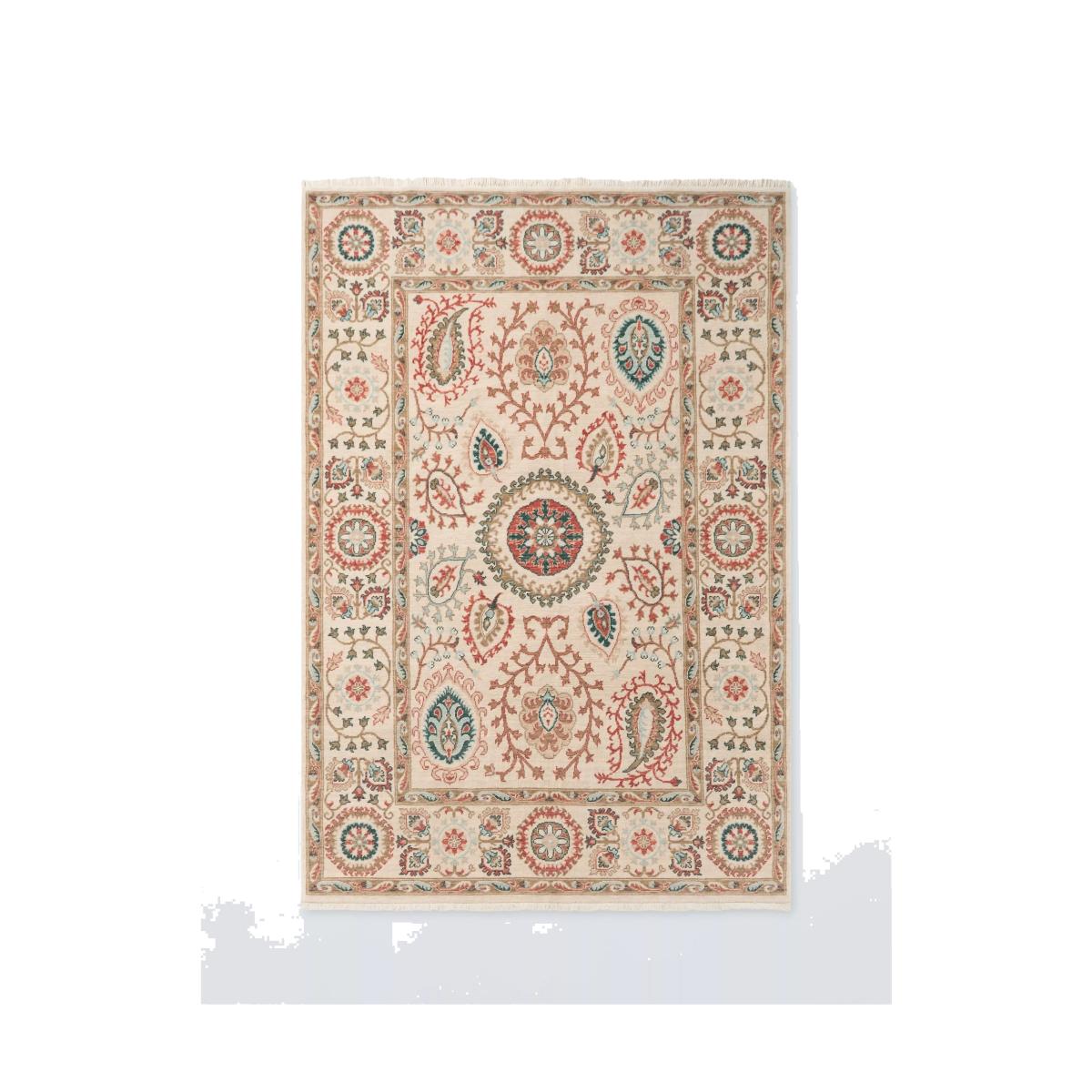 Gooch Luxury Suzani Floral Wool Rich Rug, L180 x W120 cm – image 1