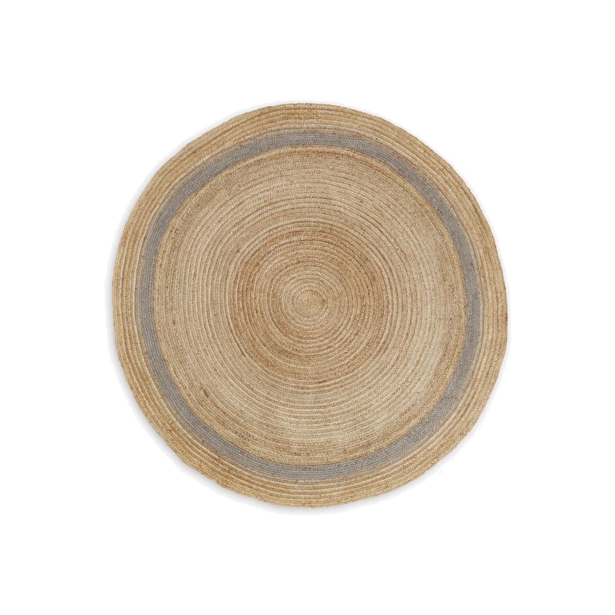John Lewis & Partners Jute Border Rug, Dia. 180 cm