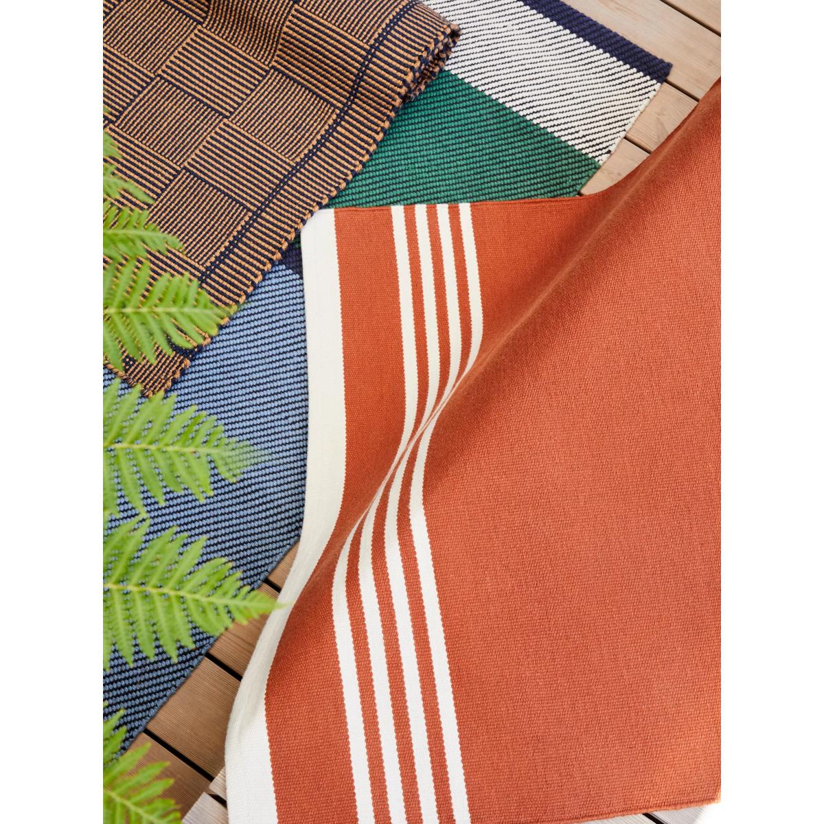 John Lewis Colour Block Stripe Indoor/Outdoor Rug, Blue, L180 x W120 cm – image 2