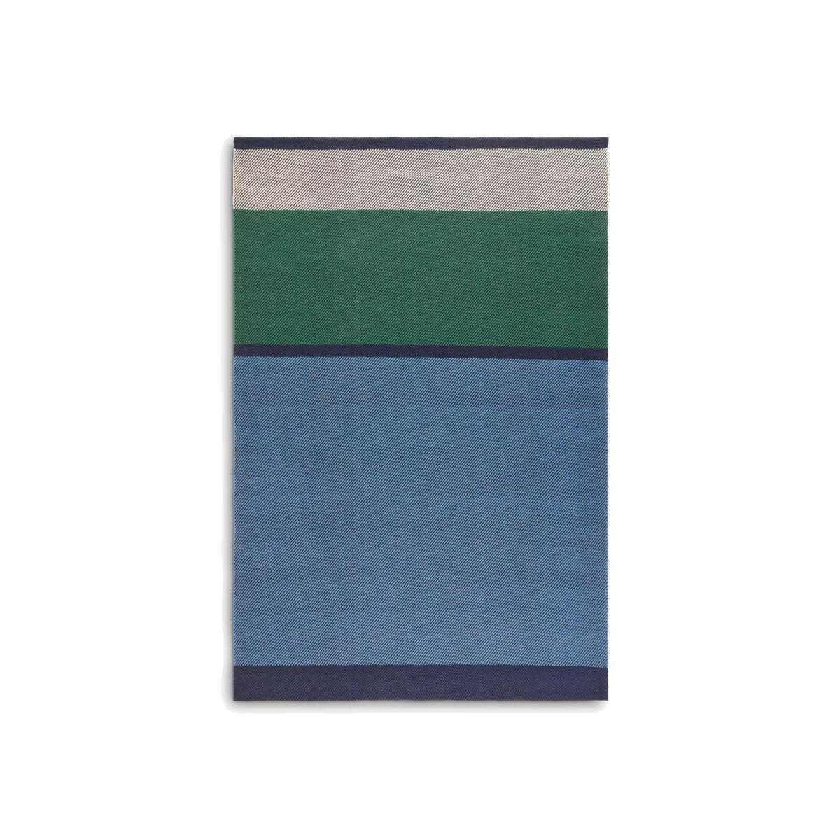John Lewis Colour Block Stripe Indoor/Outdoor Rug, Blue, L180 x W120 cm – image 1