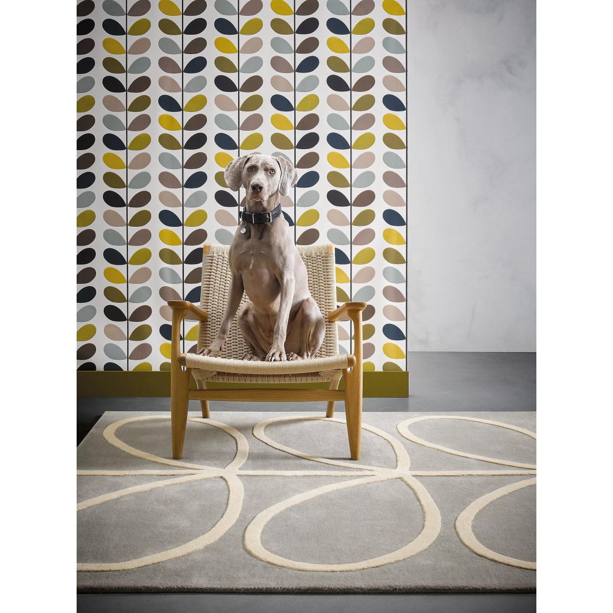 Orla Kiely Linear Stem Rug, Grey, L230 x W160 cm – image 3