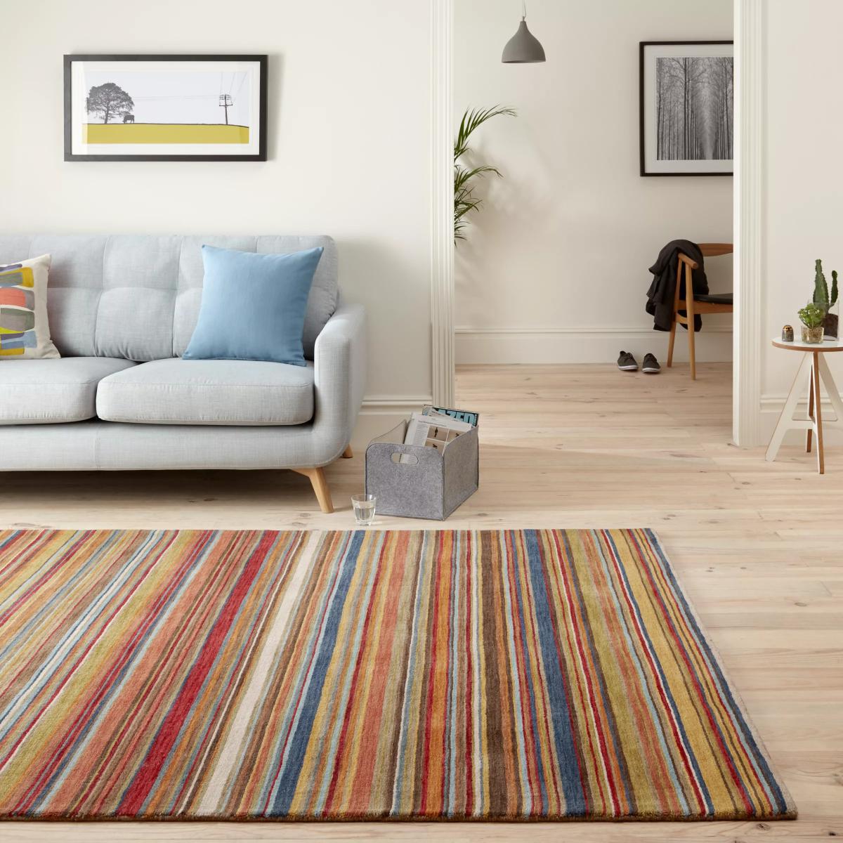 John Lewis & Partners Russet Multistripe Rug, L300 x W200cm – image 2