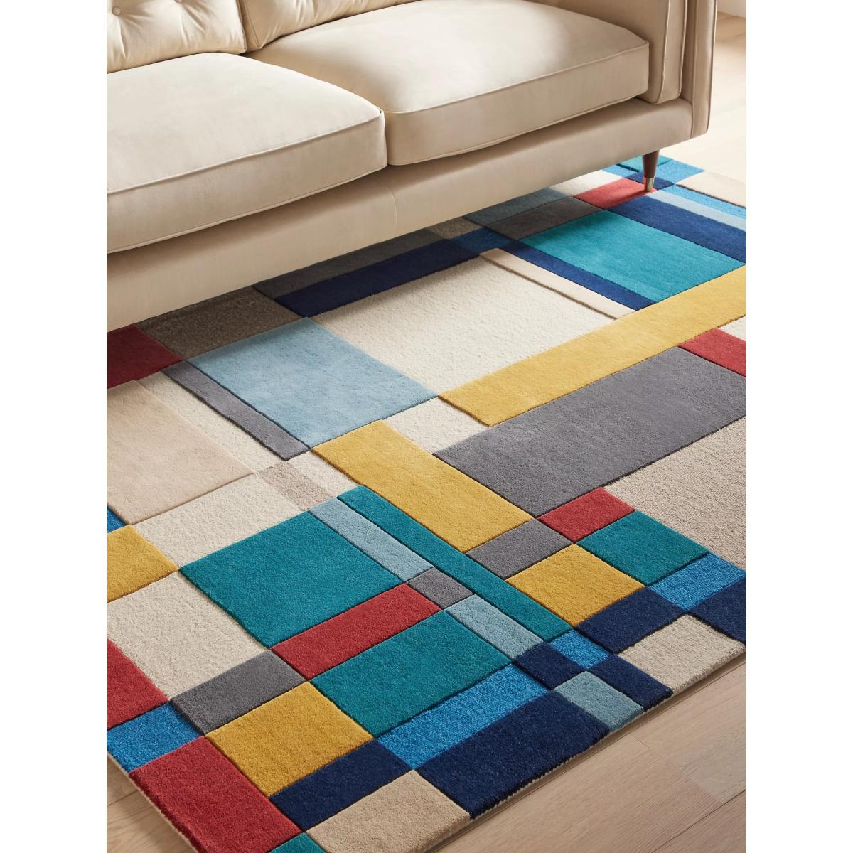 John Lewis Axel Colour Block Rug, Multi, L180 x W120 cm – image 4
