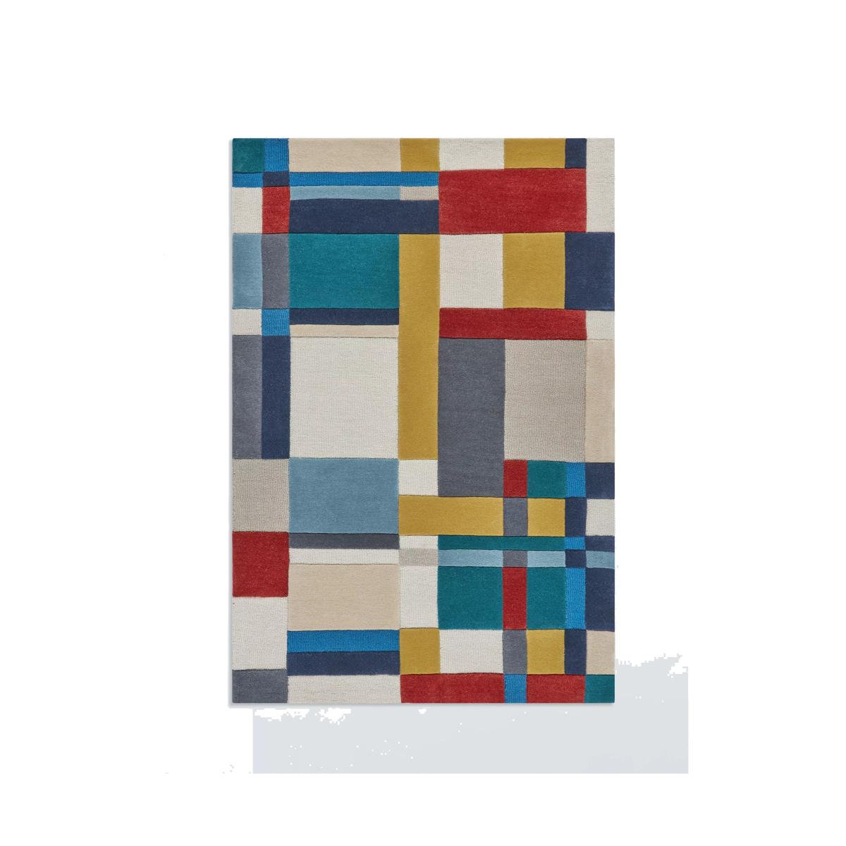 John Lewis Axel Colour Block Rug, Multi, L180 x W120 cm – image 1