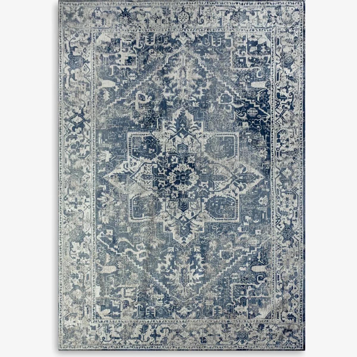 Louis De Poortere Tabriz Rug, Blue – image 1
