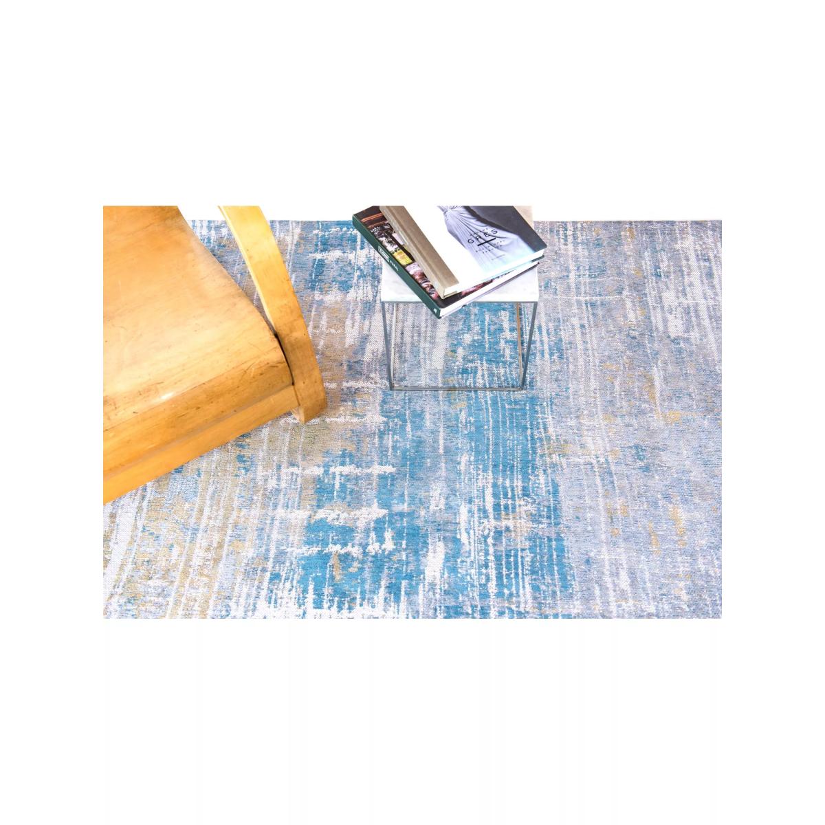 Louis De Poortere Streaks Rug, L240 x W170 cm, Blue/Multi – image 3
