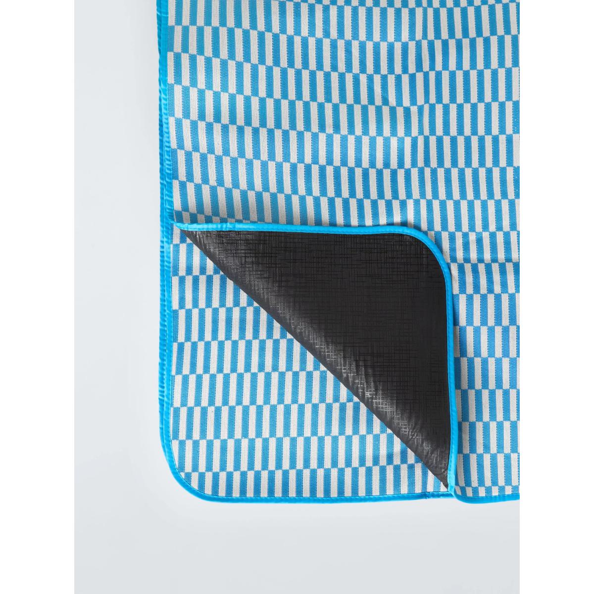 John Lewis ANYDAY Extra Large Striped Picnic Rug, Azure – image 2