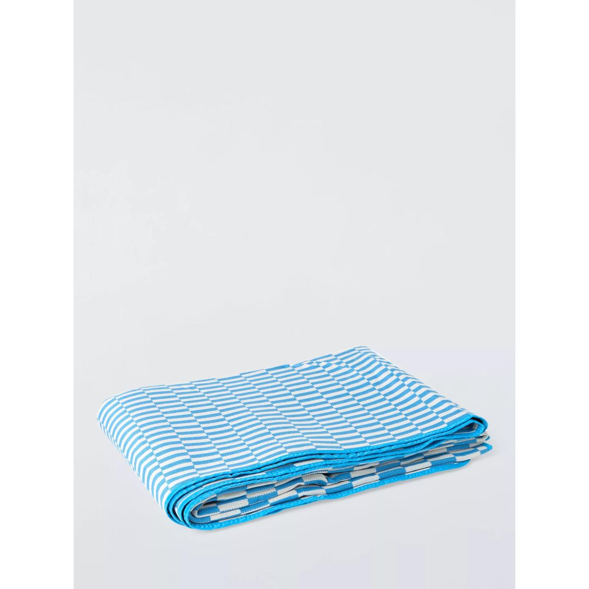 John Lewis ANYDAY Extra Large Striped Picnic Rug, Azure – image 3