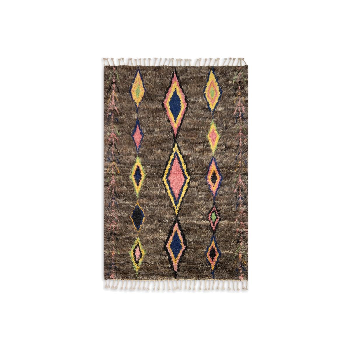 Gooch Oriental Berber Style Rug, Grey/Multi, L187 x W132 cm