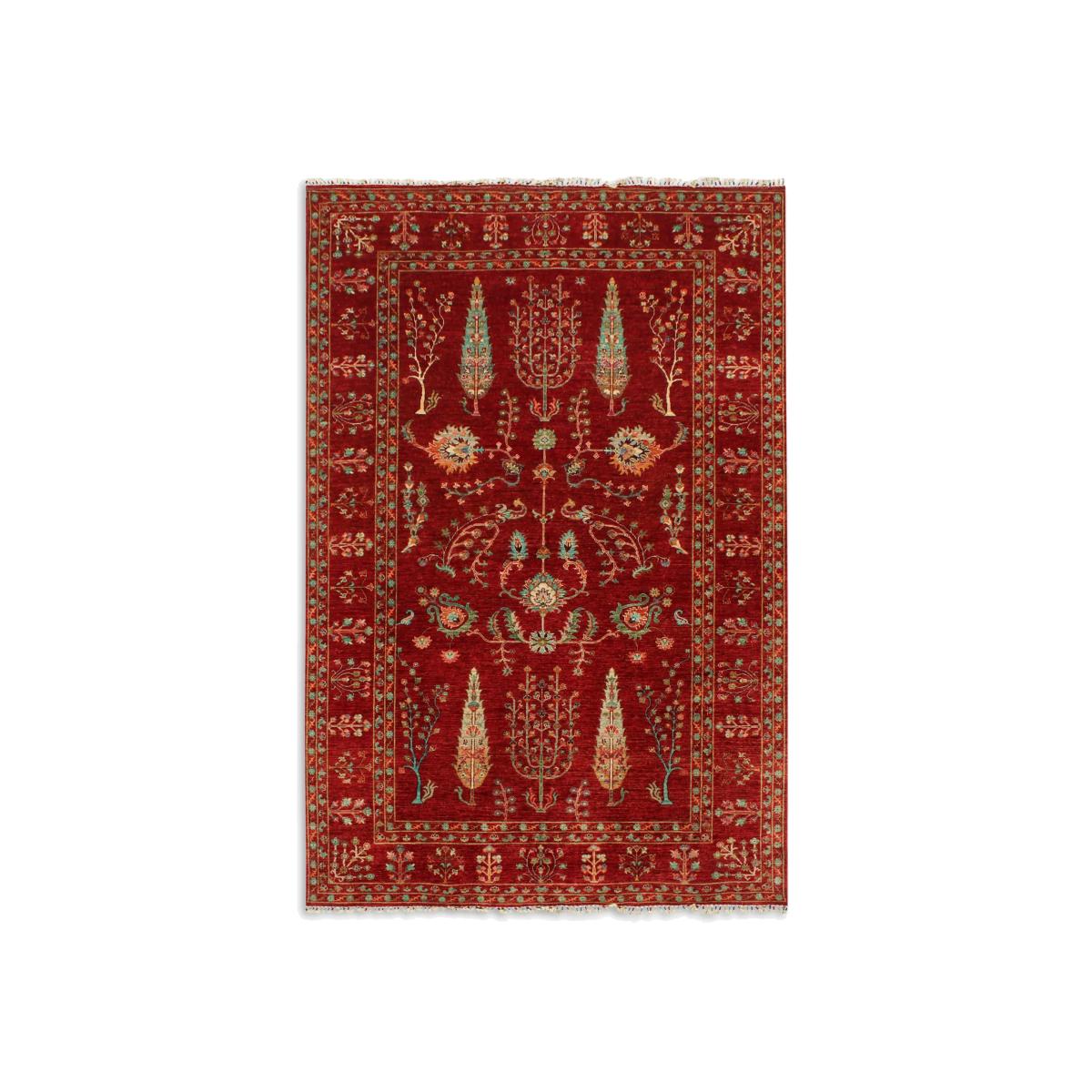 Gooch Oriental Pictorial Rug, L317 x W207 cm, Mid Red – image 1