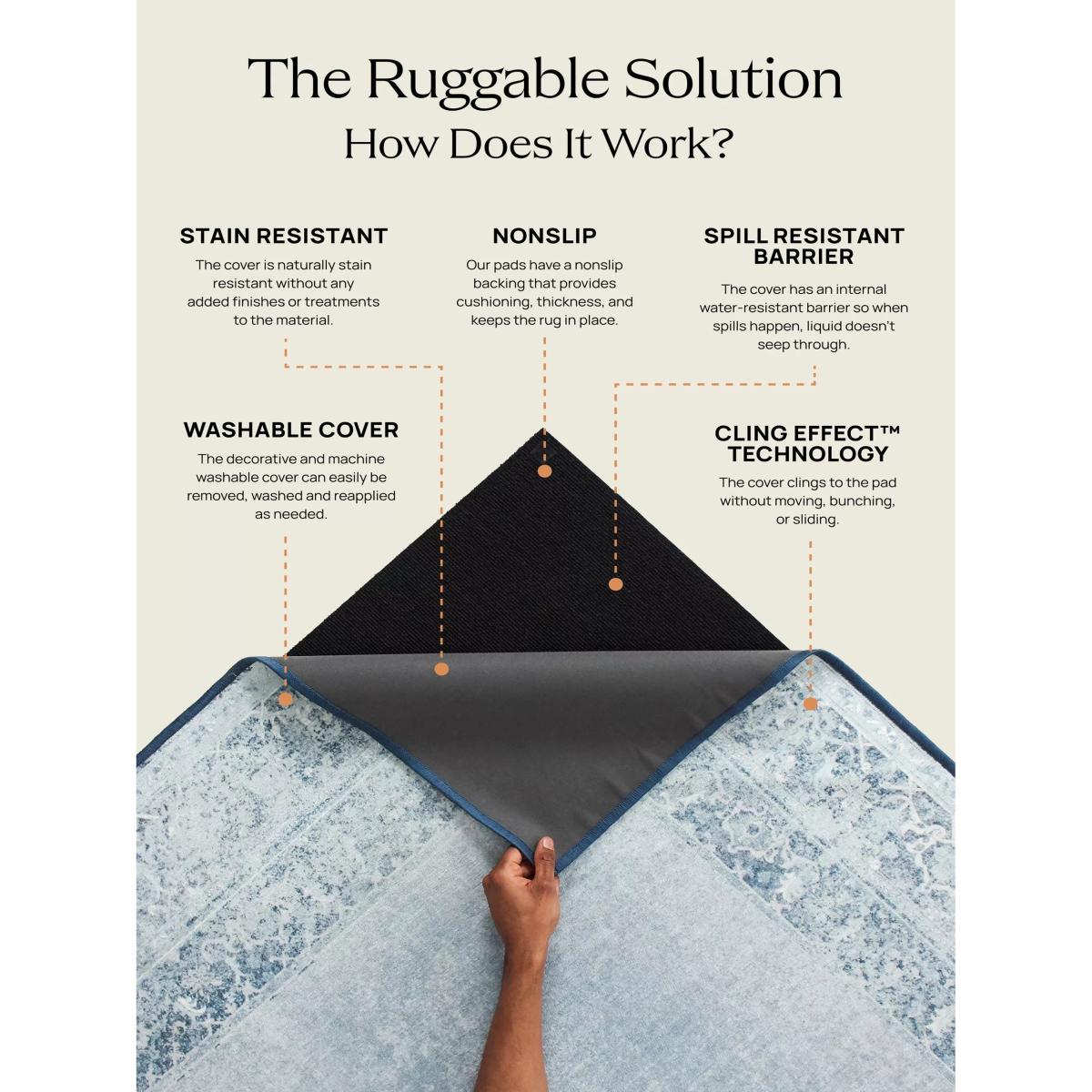 Ruggable Desert Geometric Rug – image 6